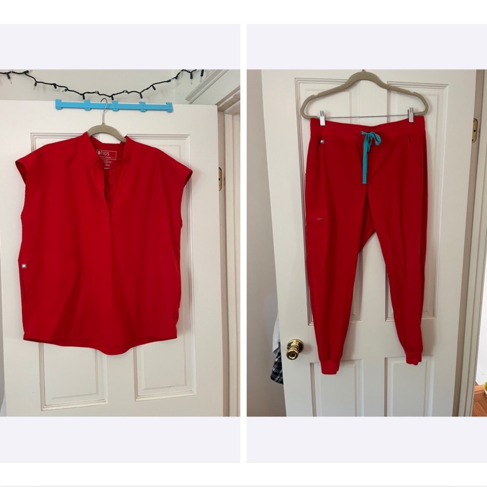 Limited Edition Figs Fionlite Red Scrubs